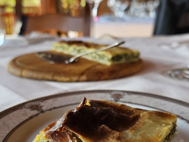 Štrukli, the classic Zagreb baked cheese pastry.